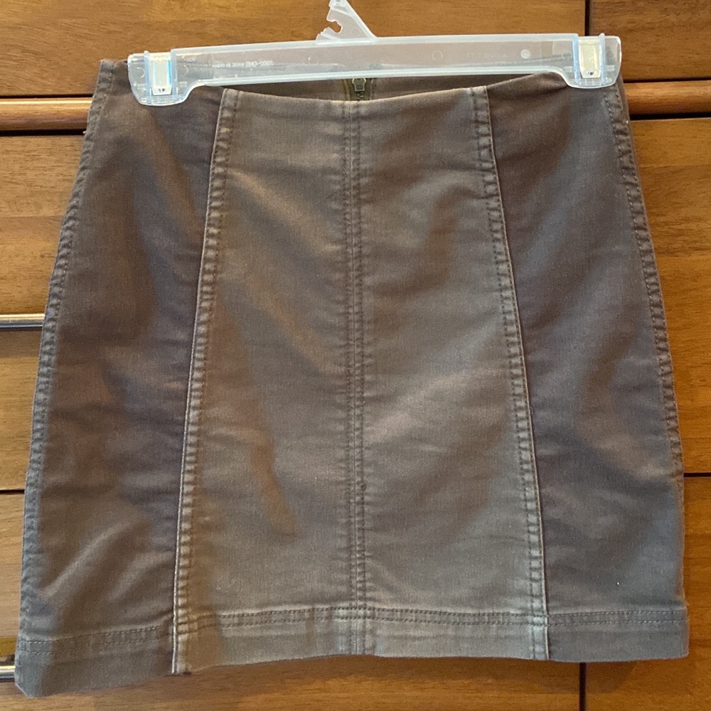 Free people olive skirt